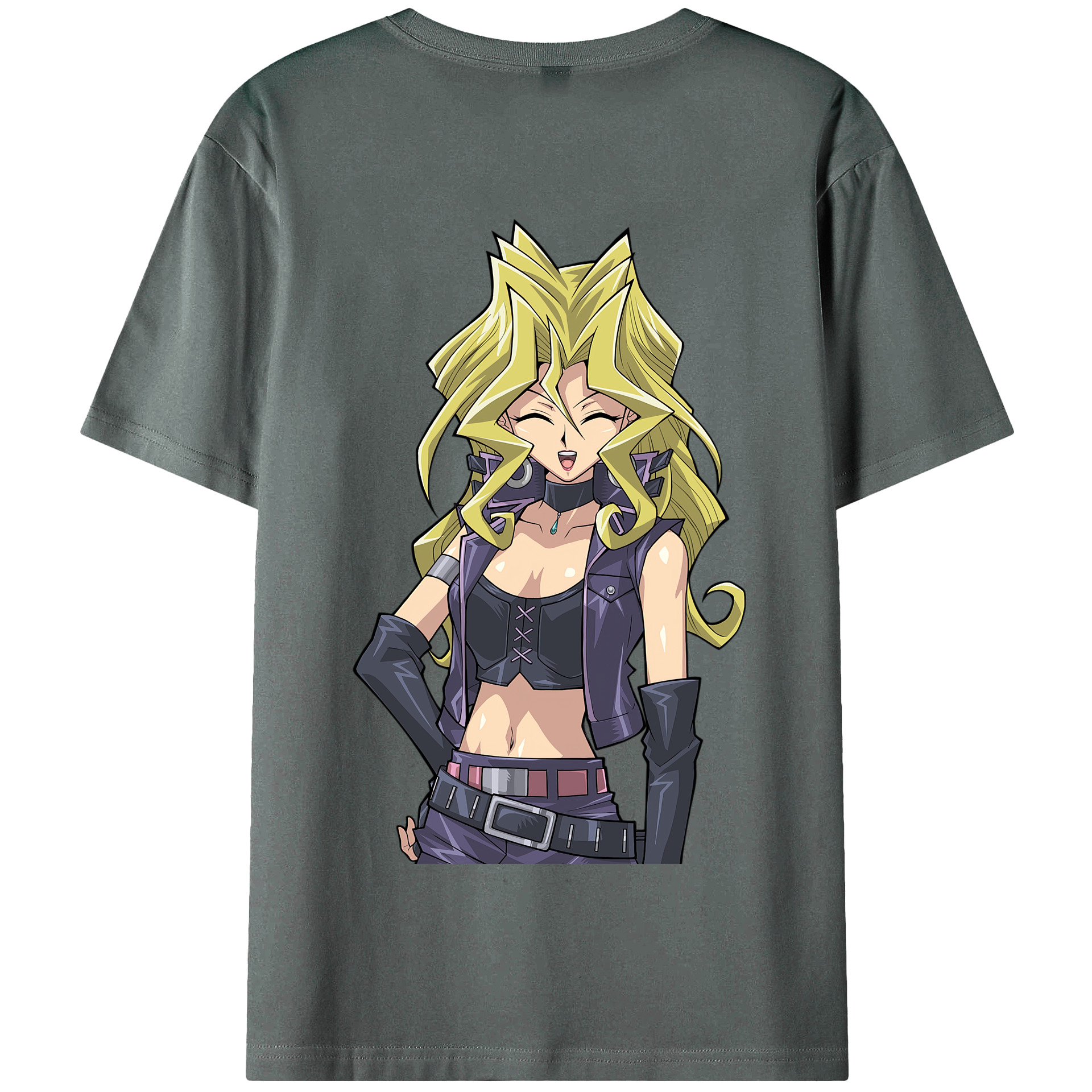 （画像用） 遊☆戯☆王 Yu-Gi-Oh! 綿100％半袖Tシャツ（背面プリント）